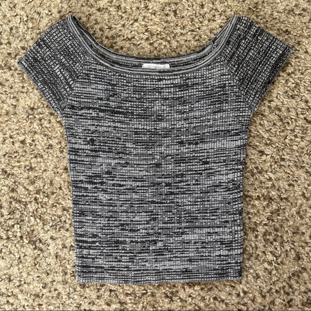 Grey Crop Top🤍